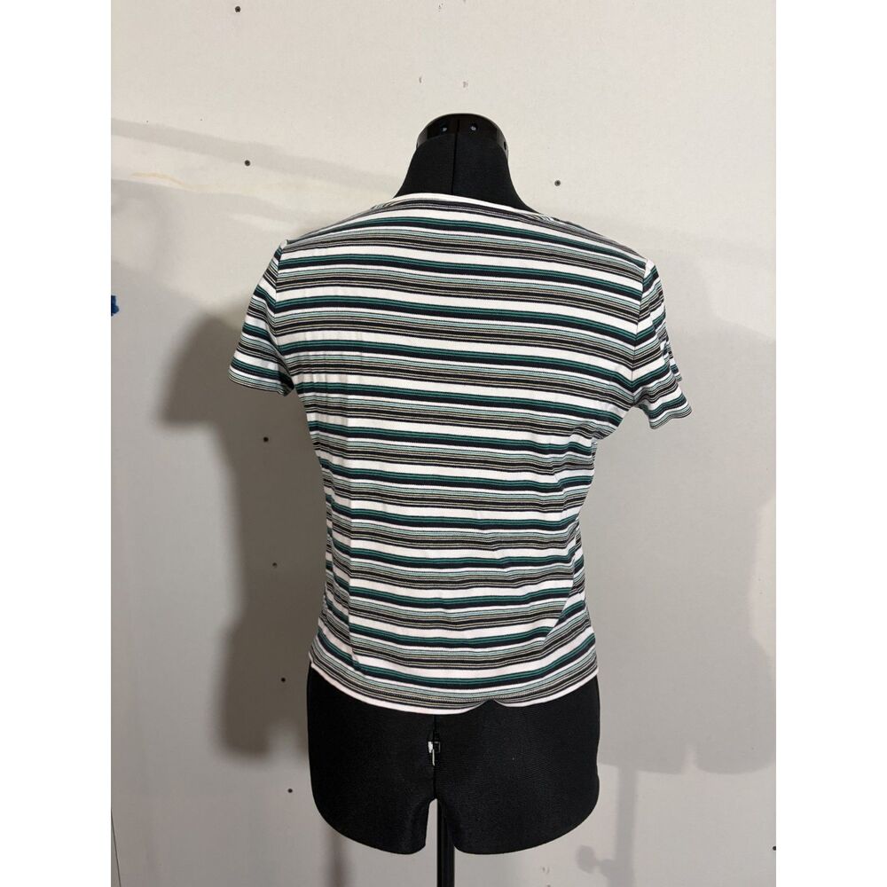 Striped Short Sleeve Crew Neck T-Shirt